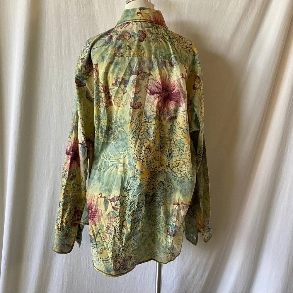 Indigo Palms Spring/Fall Button Down - Picture 5 of 8